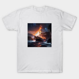 Vintage Ship Vulcan Magma T-Shirt